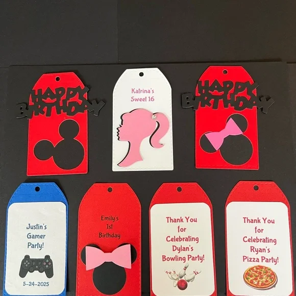 Custom design favor tags. Set of 10 $12.00 - Picture 1 of 3